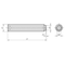 Kipp Ball-end Thrust Screws without head, with flattened ball K0383.20650 - alternate 2